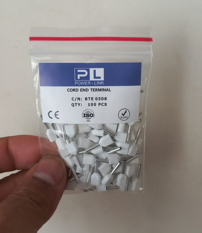 وایرشو نیم دوبل رنگ سفید مدل BTE0508 بسته ۱۰۰ عددی