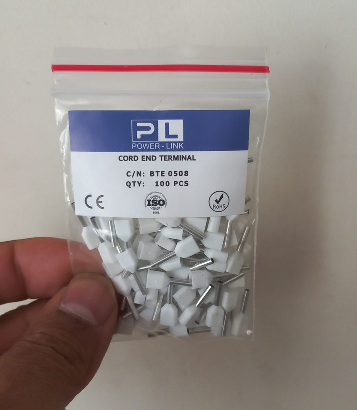 وایرشو نیم دوبل رنگ سفید مدل BTE0508 بسته ۱۰۰ عددی