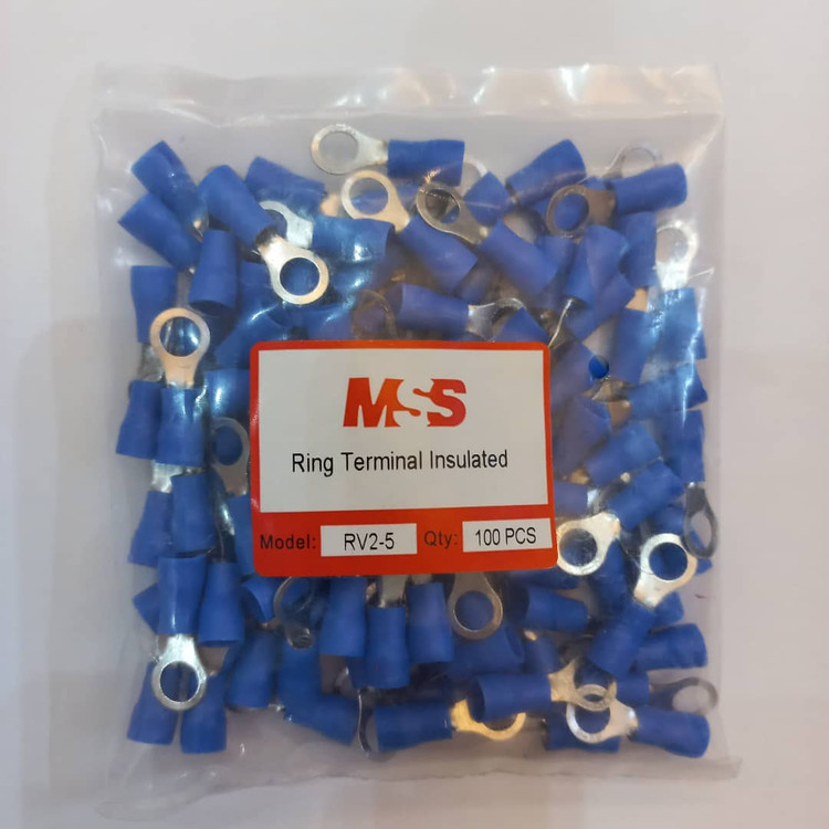 سرسیم گرد روکش دار آبی سایز ۲.۵ سوراخ ۵