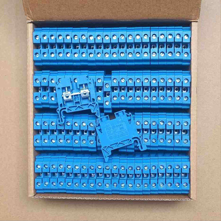 ترمینال ریلی رعد الکتریک مدل RTP6 سایزر۶ رنگ آبی