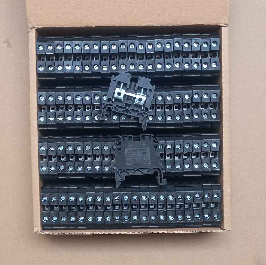 ترمینال ریلی رعد الکتریک RTP6رنگ مشکی سایز ۶