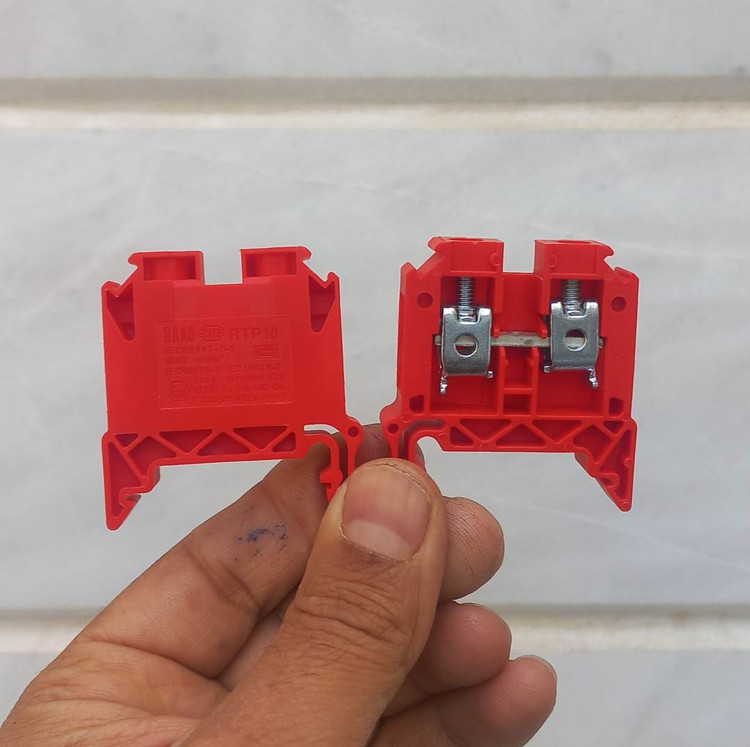 ترمینال ریلی رعد الکتریک مدل RTP10 رنگ قرمز