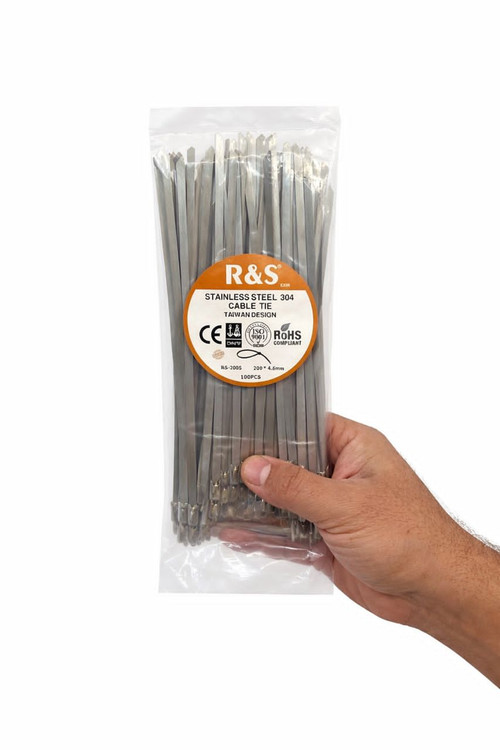 بست کمربندی استیل ۲۰ سانت آر اند اس ضد زنگ