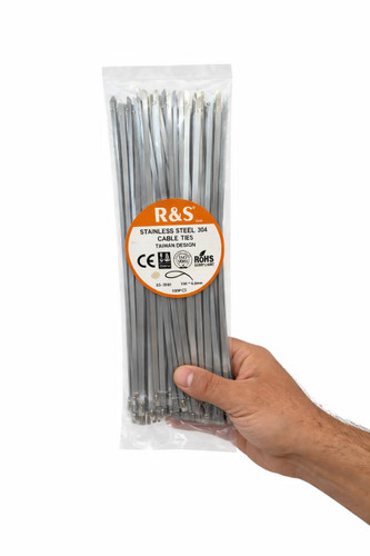 بست کمربندی استیل ۲۵ سانت ضد زنگ آر اند اس