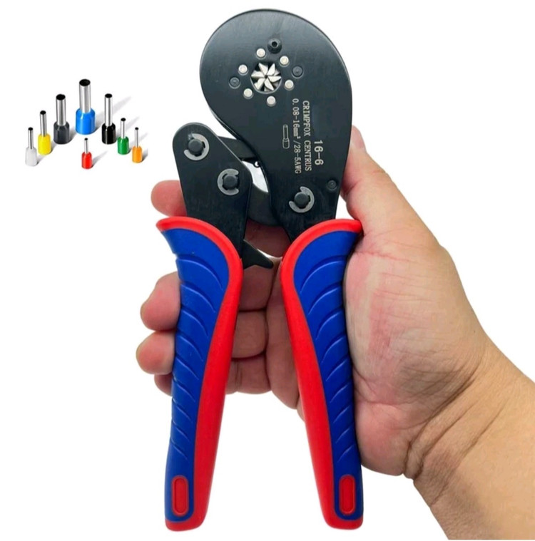 انبر پرس وایرشو ۶گوش زن مدل HSC8 6-16 سایز 0.5 نیم تا ۱۶