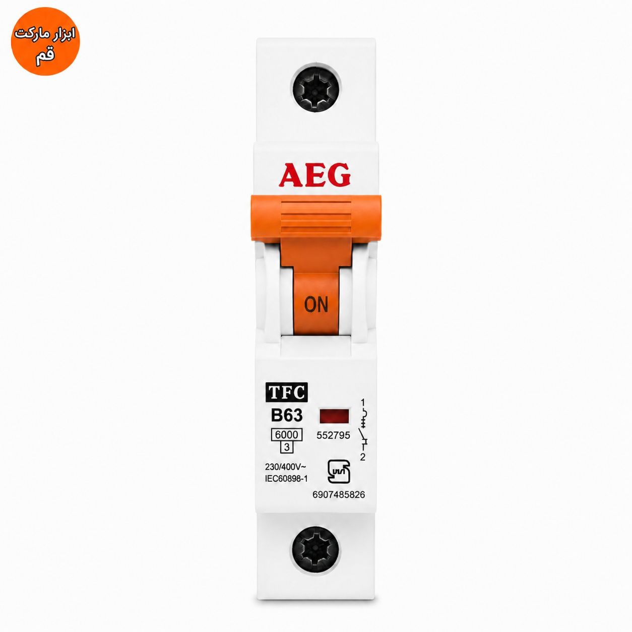 کلید مینیاتوری ۶۳. آمپر تیپ Bبرند AEG تا ۶ کیلو امپر