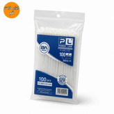 بست کمربندی پاورلینک سفید 100×2.5 میلیمتر بسته 100 عددی مقاوم در برابر اشعه UV